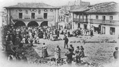 Mercado en la plaza (hacia 1900)